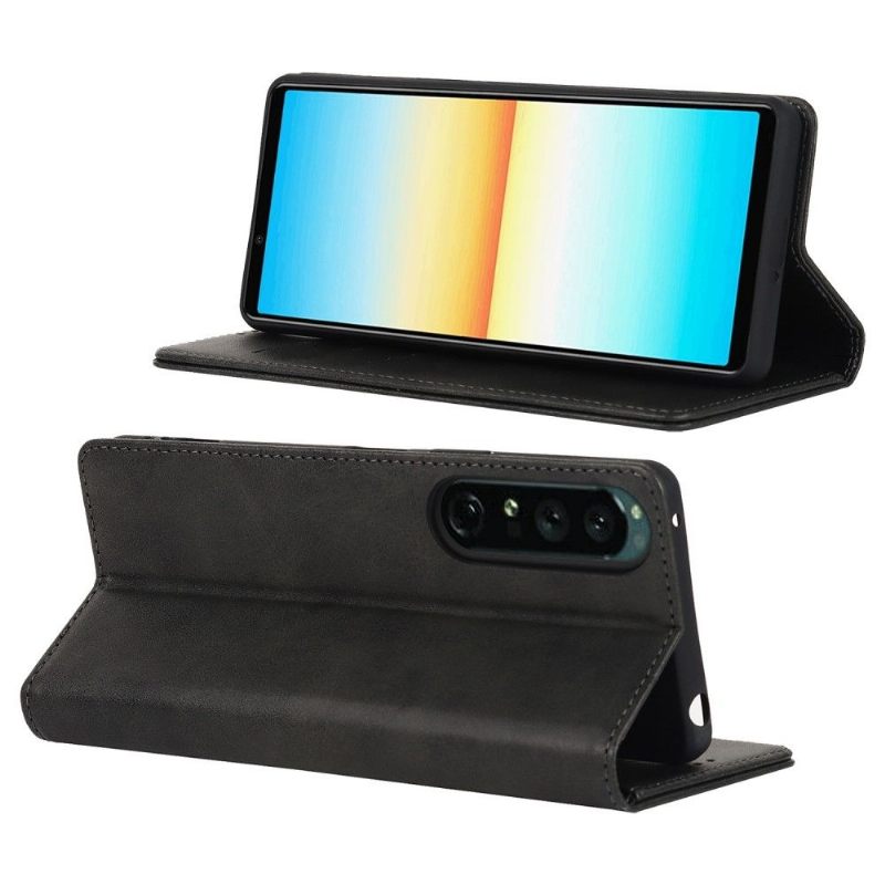 Folio-hoesje voor Sony Xperia 1 IV Faux Lederen Kaarthouder Flap