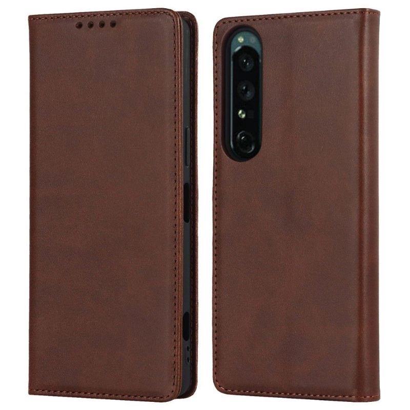 Folio-hoesje voor Sony Xperia 1 IV Faux Lederen Kaarthouder Flap