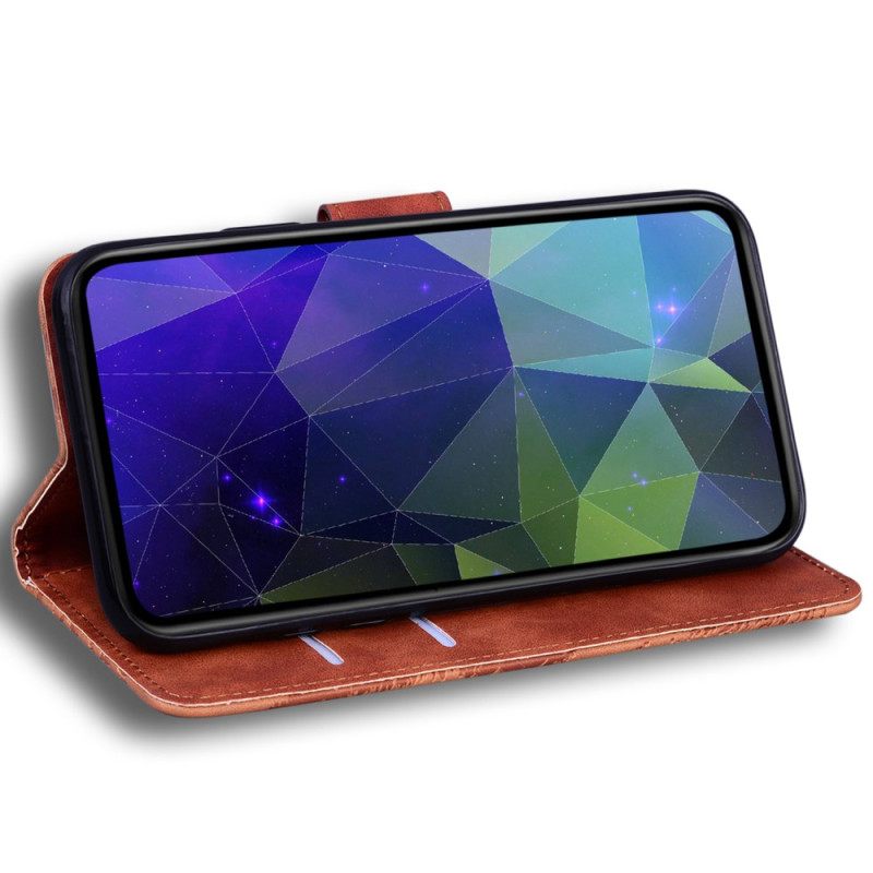 Folio-hoesje Realme C61 Suède-effect