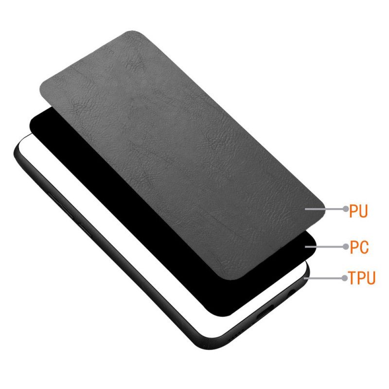 Hoesje Realme C61 Gestikt Leereffect