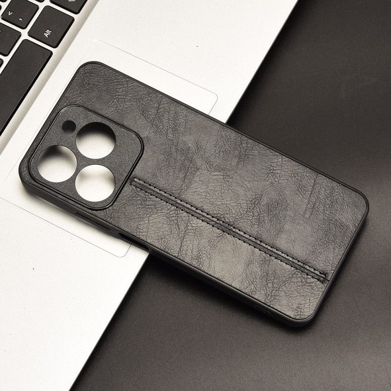 Hoesje Realme C61 Gestikt Leereffect