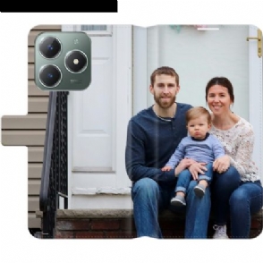 Leren Hoesje Realme C61 Klassiek Bescherming Hoesje