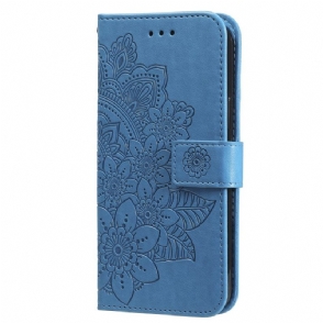 Leren Hoesje Voor Realme C61 Mandala-print