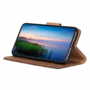 Cover voor Samsung Galaxy S21 FE Edouard Kunstleer Vintage