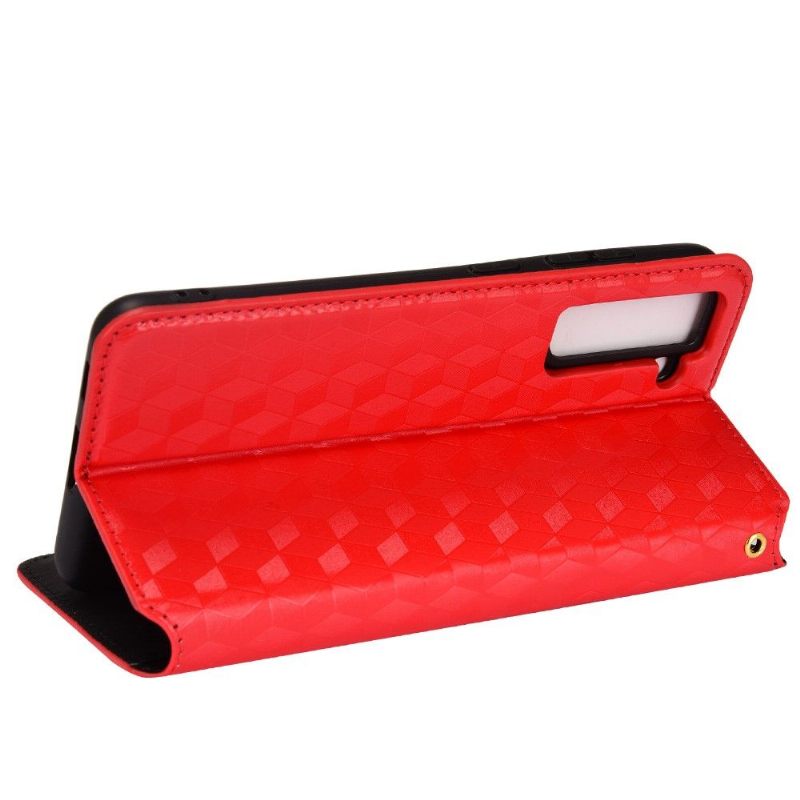 Flip Case voor Samsung Galaxy S21 FE Folio-hoesje Ontwerpgeometrie