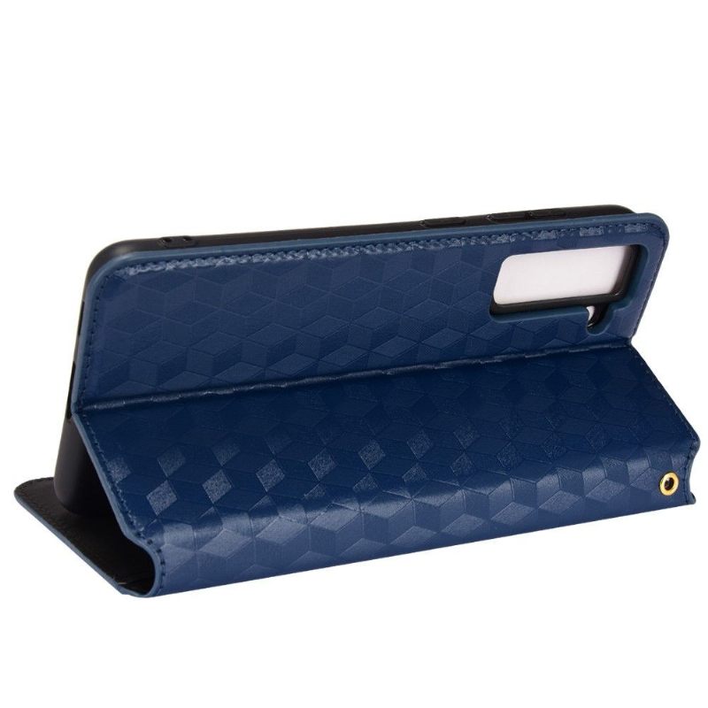 Flip Case voor Samsung Galaxy S21 FE Folio-hoesje Ontwerpgeometrie