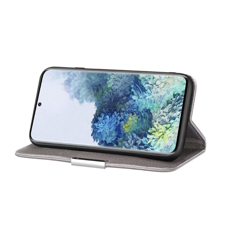 Folio-hoesje voor Samsung Galaxy S21 FE Generfde Faux Leather Flip