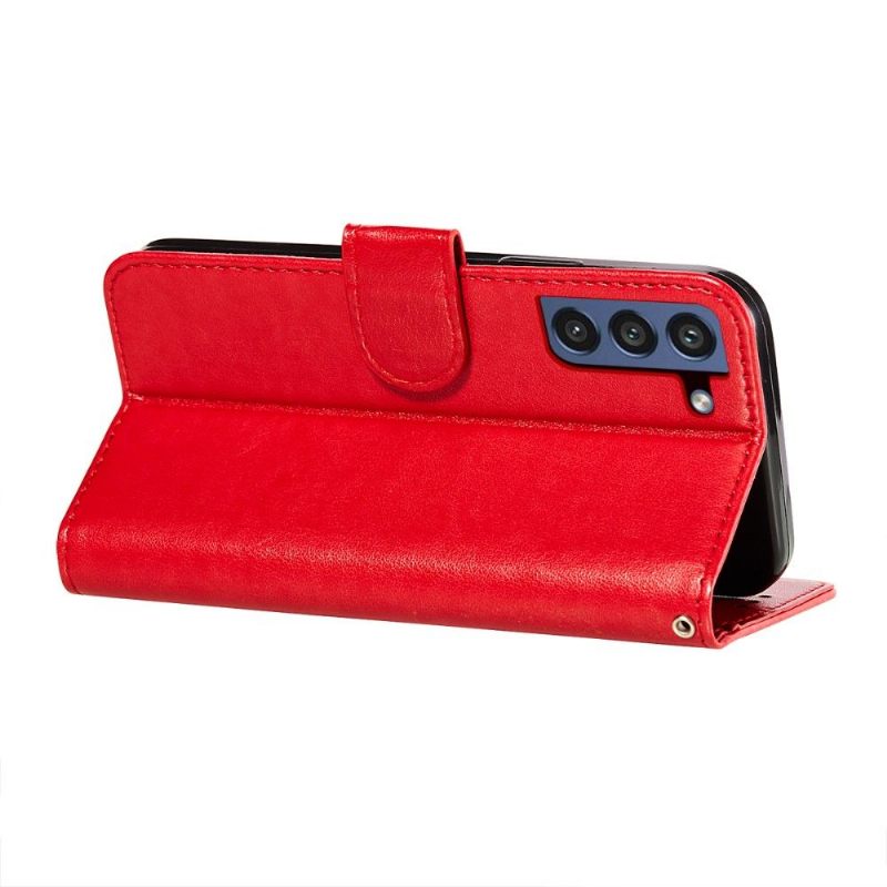 Folio-hoesje voor Samsung Galaxy S21 FE Kaarthouder Met Klep