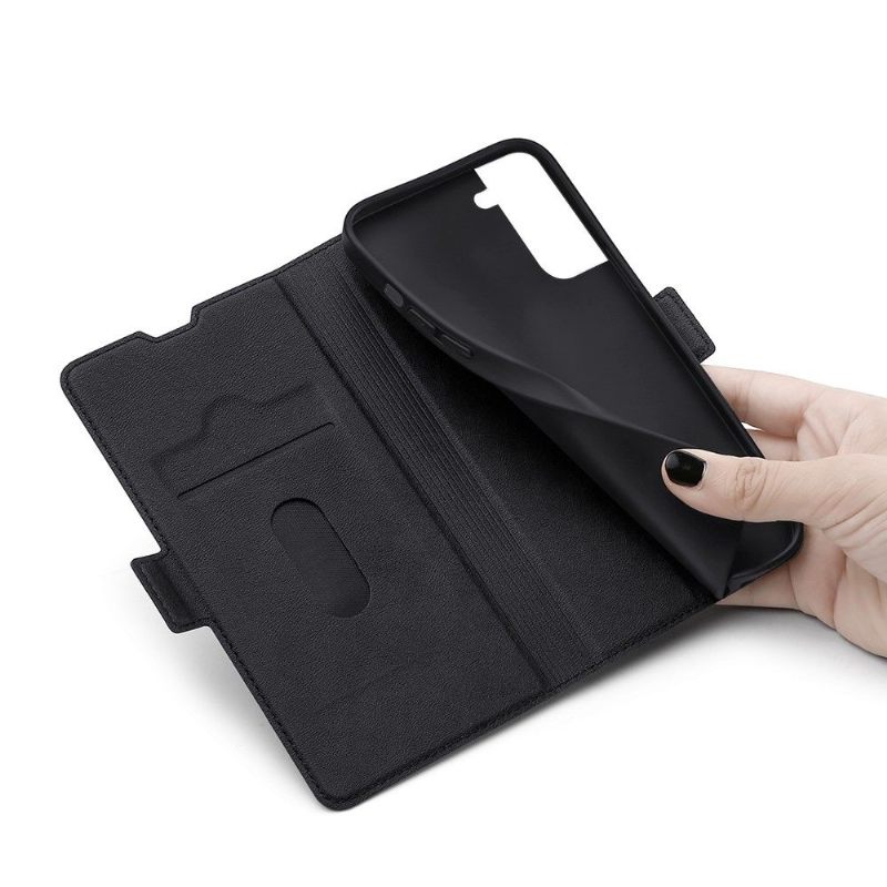 Folio-hoesje voor Samsung Galaxy S21 FE Kunstleer Minimalistisch Bedrijf