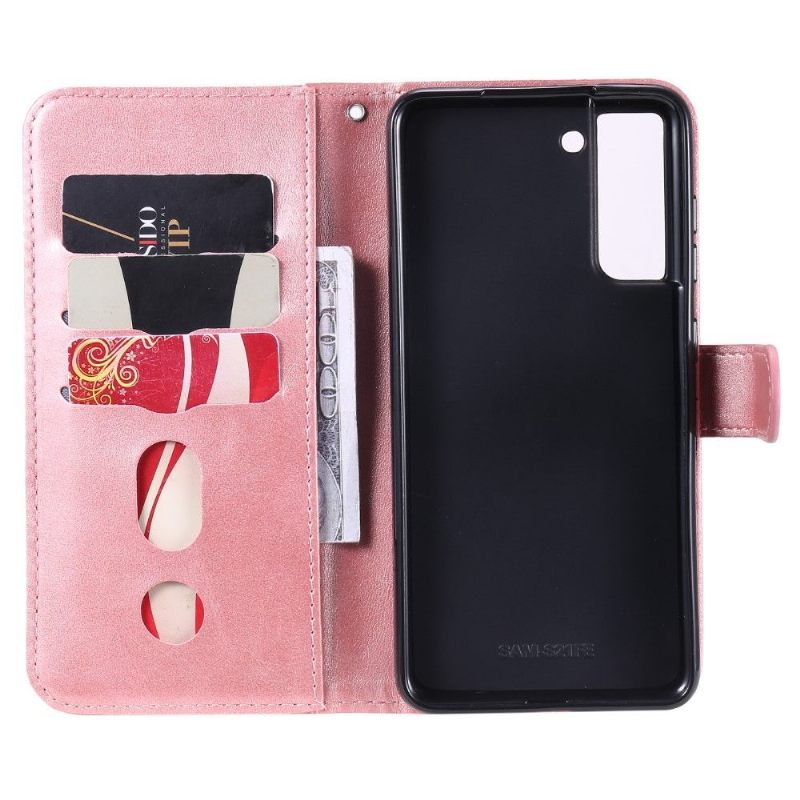Folio-hoesje voor Samsung Galaxy S21 FE Portemonnee Elena