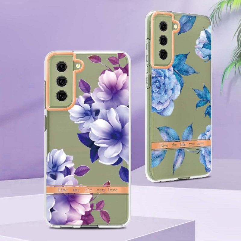 Hoesje voor Samsung Galaxy S21 FE Anti-fall Begonia Bloem