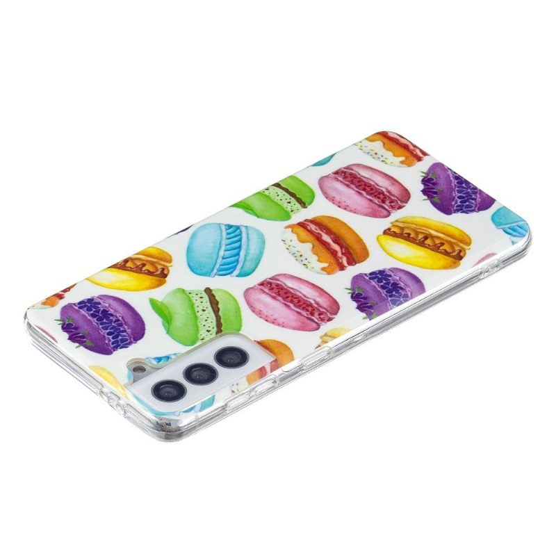 Hoesje voor Samsung Galaxy S21 FE Fluorescerende Macarons