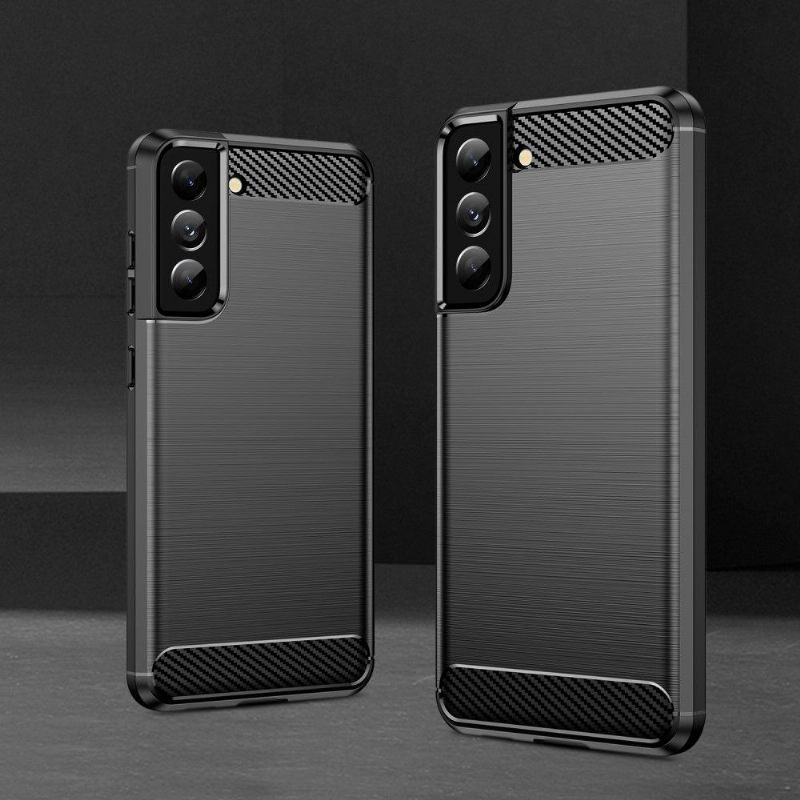 Hoesje voor Samsung Galaxy S21 FE Geborsteld Siliconeneffect