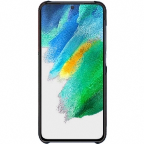 Hoesje voor Samsung Galaxy S21 FE Imak Tweekleurig Kunstleer
