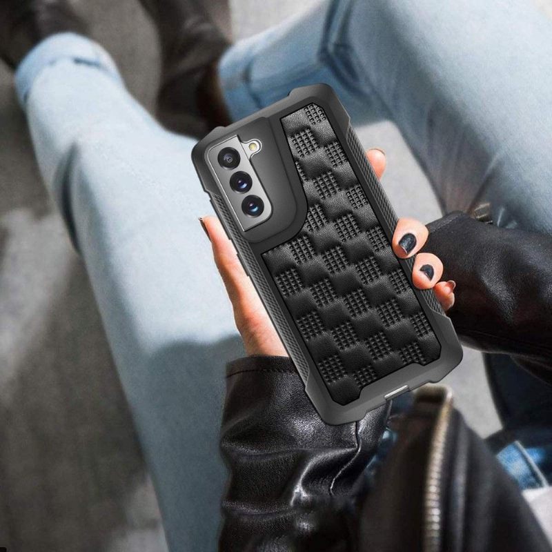 Hoesje voor Samsung Galaxy S21 FE Phantom-serie Gewatteerd