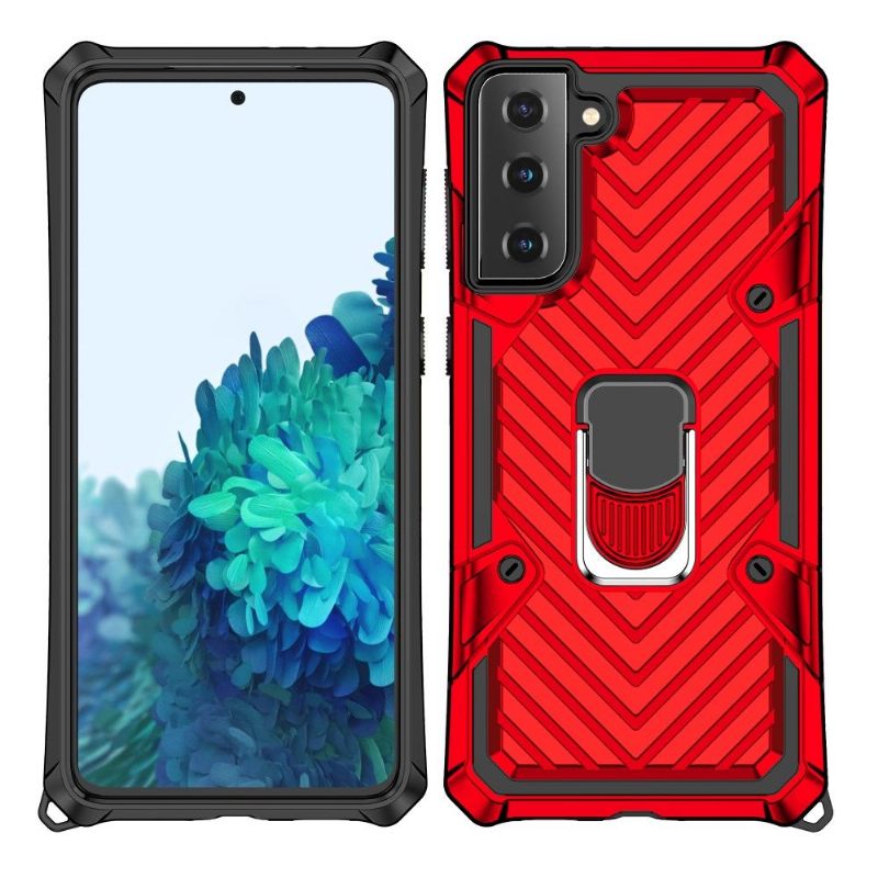 Hoesje voor Samsung Galaxy S21 FE V-ontwerp Met Standaard