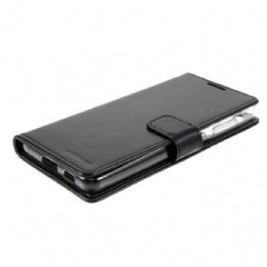 Leren Hoesje voor Samsung Galaxy S21 FE Blauwe Maan Kunstleer