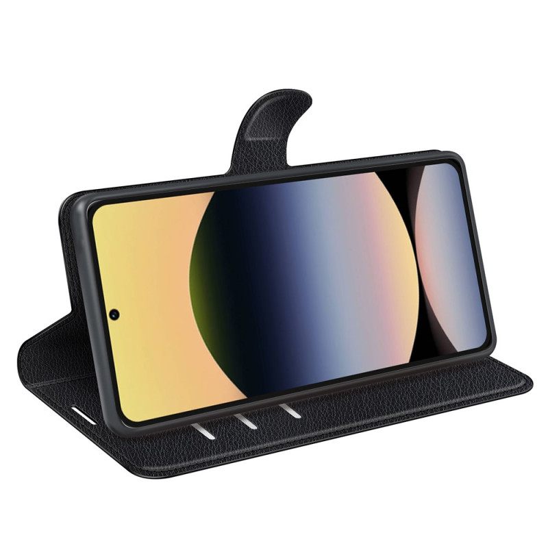 Bescherming Hoesje Xiaomi Redmi Note 14s Klassiek Lychee Kunstleer