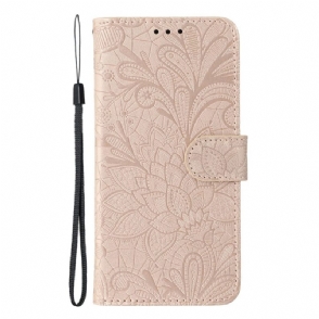 Folio-hoesje Xiaomi Redmi Note 14s Bloemenkant