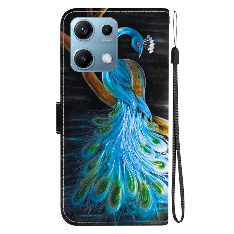 Folio-hoesje Xiaomi Redmi Note 14s Pauwenpatroon