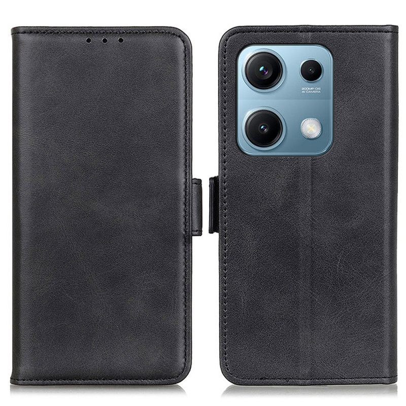 Leren Hoesje Voor Xiaomi Redmi Note 14s Dubbele Sluiting