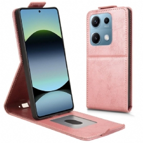 Leren Hoesje Xiaomi Redmi Note 14s Ontwerp Met Verticale Klep Bescherming Hoesje