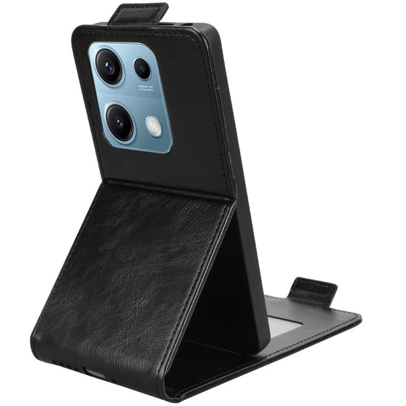 Leren Hoesje Xiaomi Redmi Note 14s Ontwerp Met Verticale Klep Bescherming Hoesje