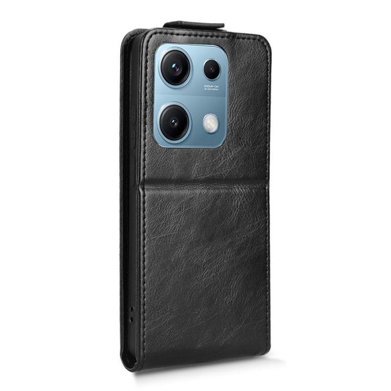 Leren Hoesje Xiaomi Redmi Note 14s Ontwerp Met Verticale Klep Bescherming Hoesje
