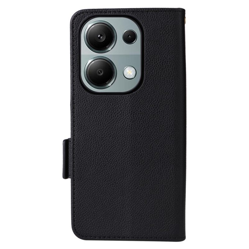 Leren Hoesje Xiaomi Redmi Note 14s Ultraslank Met Riem Bescherming Hoesje