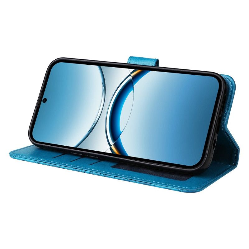 Flip Case Leren Oppo Find X8 Zonnebloempatroon