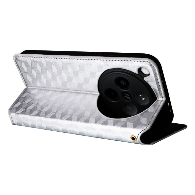 Folio-hoesje Oppo Find X8 3d-diamanten