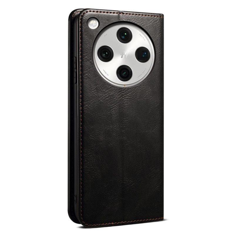 Folio-hoesje Oppo Find X8 Gewaxt Kunstleer Bescherming Hoesje