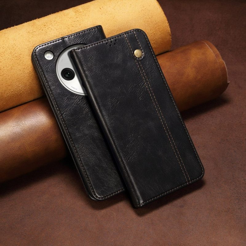 Folio-hoesje Oppo Find X8 Gewaxt Kunstleer Bescherming Hoesje