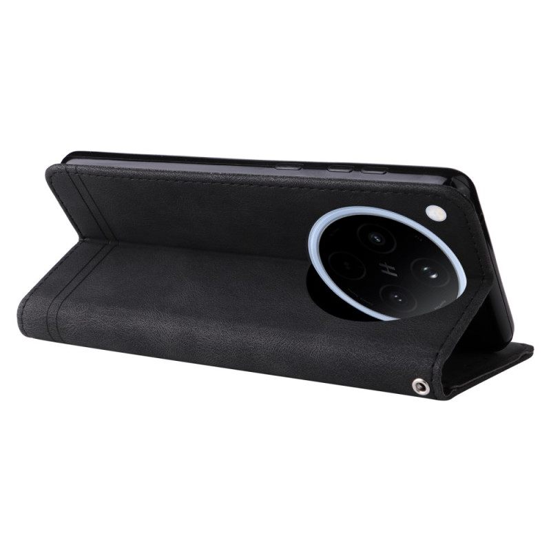 Folio-hoesje Oppo Find X8 Klassiek Vintage Bandje