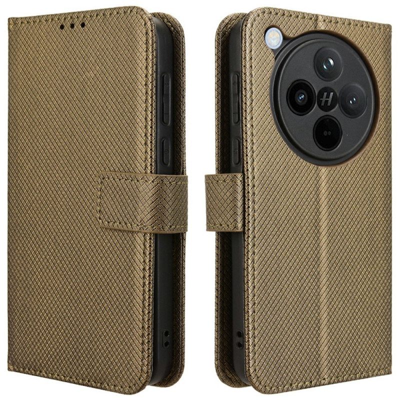 Folio-hoesje Oppo Find X8 Telefoonhoesje Bandje Met Stippen