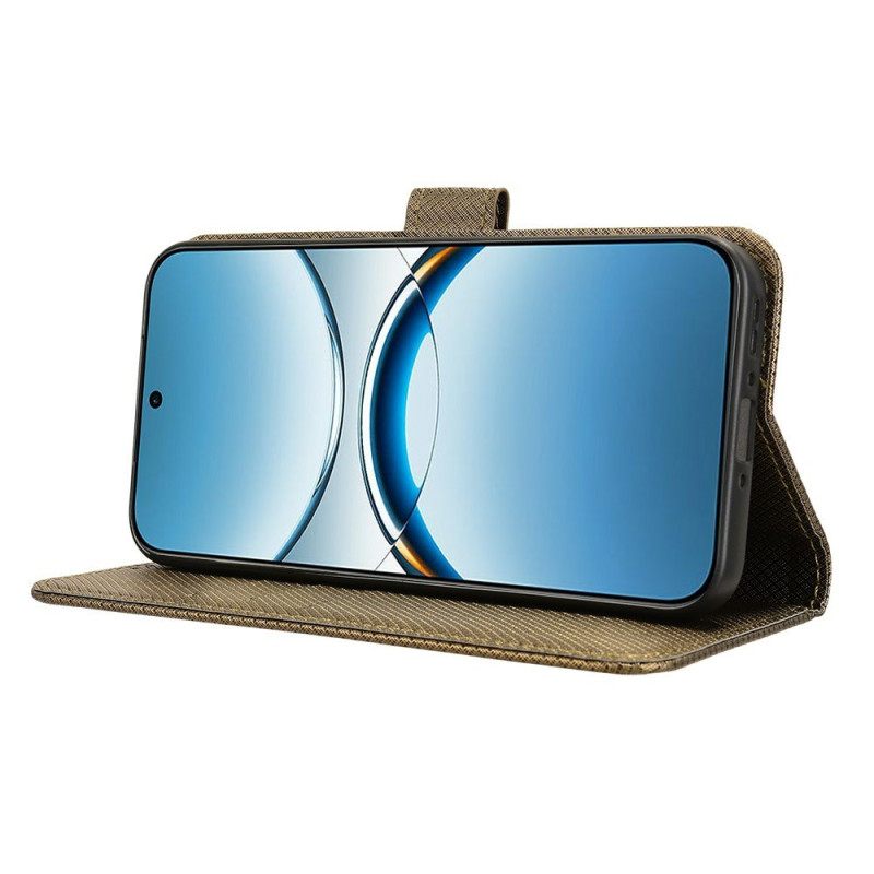 Folio-hoesje Oppo Find X8 Telefoonhoesje Bandje Met Stippen