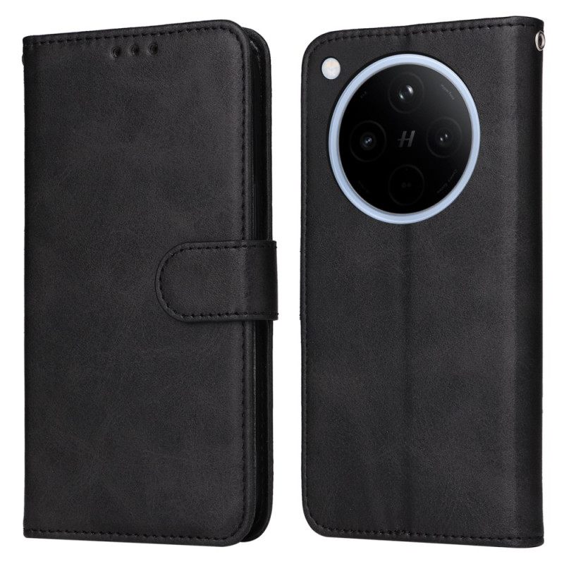 Folio-hoesje Oppo Find X8 Telefoonhoesje Imitatieleer Bandje