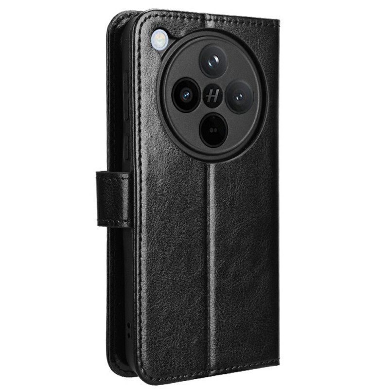 Folio-hoesje Oppo Find X8 Telefoonhoesje Opvallend Imitatieleer