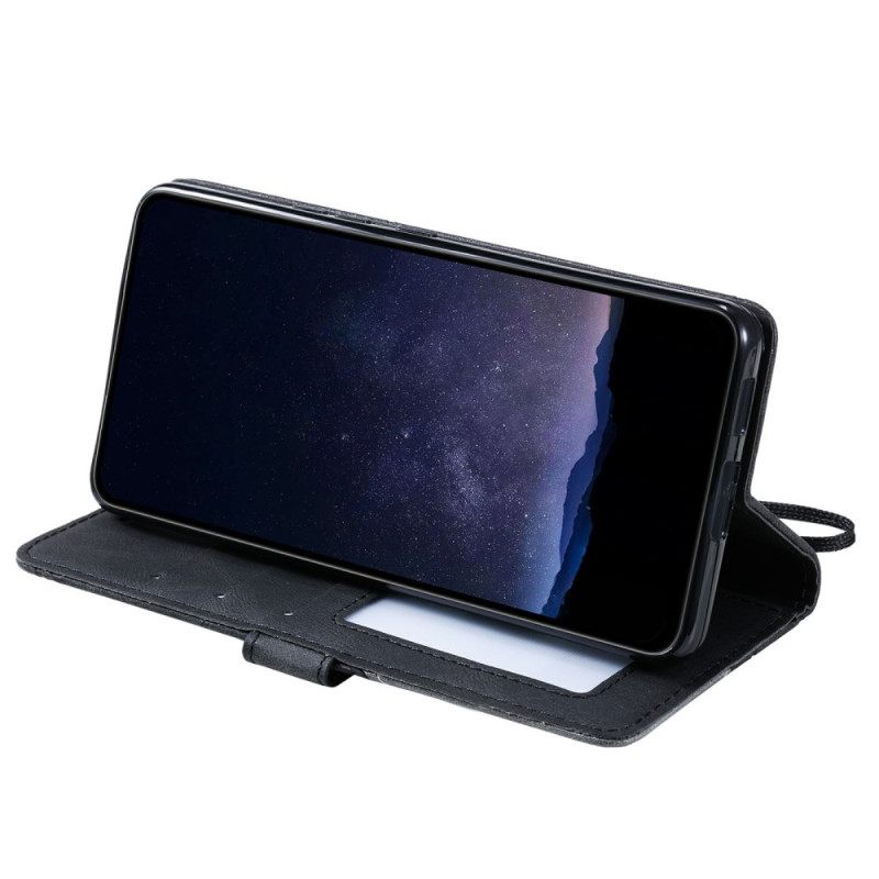 Folio-hoesje Oppo Find X8 Telefoonhoesje Tweekleurig Gestreept Patroon