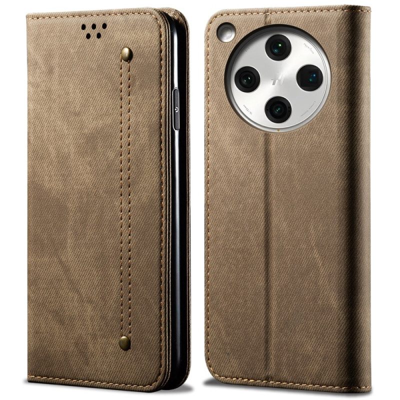 Folio-hoesje Voor Oppo Find X8 Denimstof