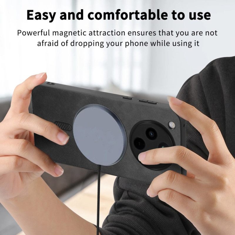 Hoesje Oppo Find X8 Magsafe-compatibel Leereffect