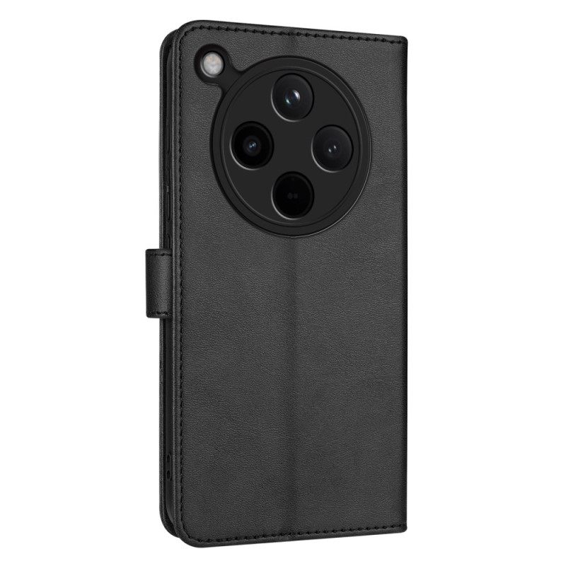 Leren Hoesje Oppo Find X8 Effen Imitatieleer Azns