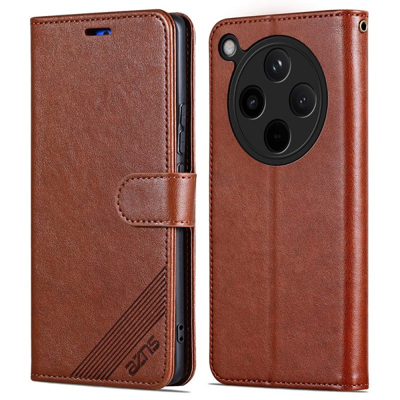 Leren Hoesje Oppo Find X8 Kunstleer Azns Bescherming Hoesje