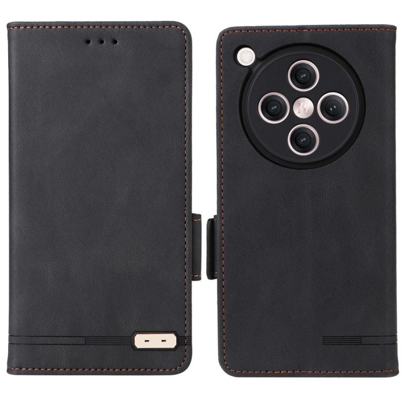 Leren Hoesje Oppo Find X8 Vintage Suède-effect