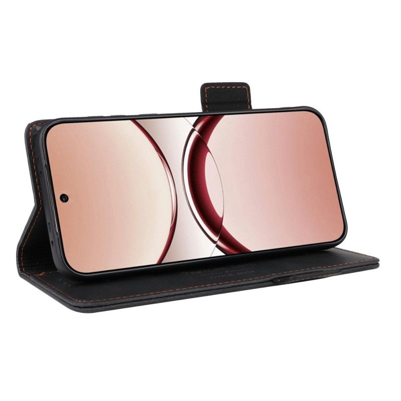 Leren Hoesje Oppo Find X8 Vintage Suède-effect