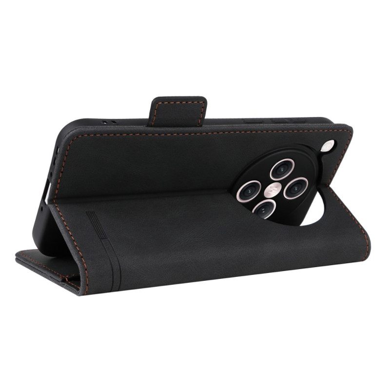 Leren Hoesje Oppo Find X8 Vintage Suède-effect