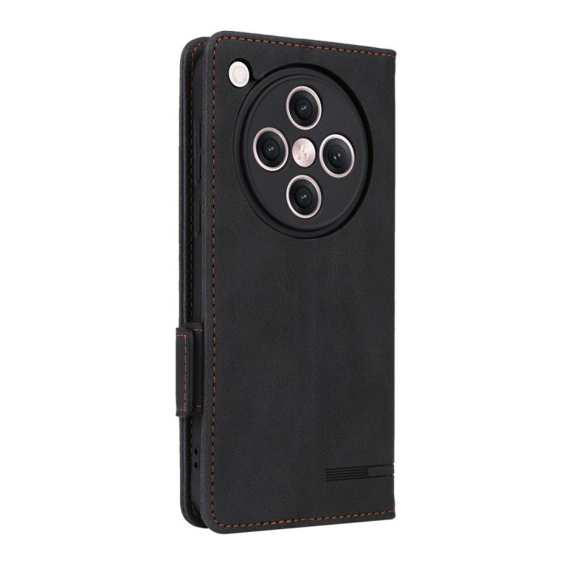 Leren Hoesje Oppo Find X8 Vintage Suède-effect