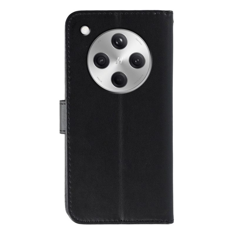 Leren Hoesje Voor Oppo Find X8 Kunstleren Bandje