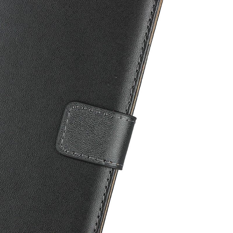 Cover voor Samsung Galaxy A51 5G Anti-fall Portemonnee Leren Folio-hoesje - Zwart