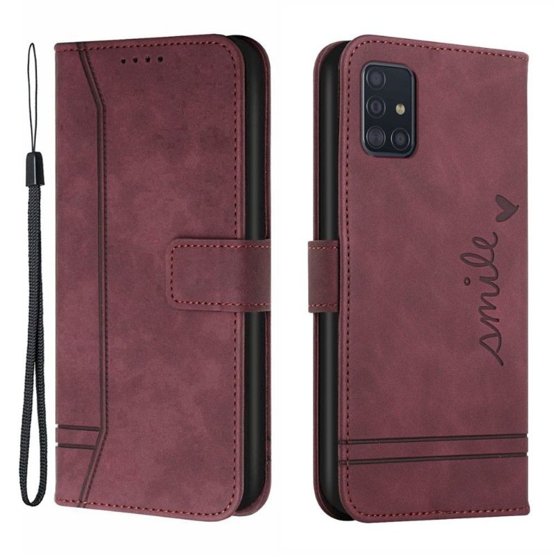 Folio-hoesje voor Samsung Galaxy A51 5G Lachlijnen